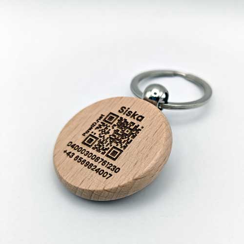 Holz Anhänger Rund